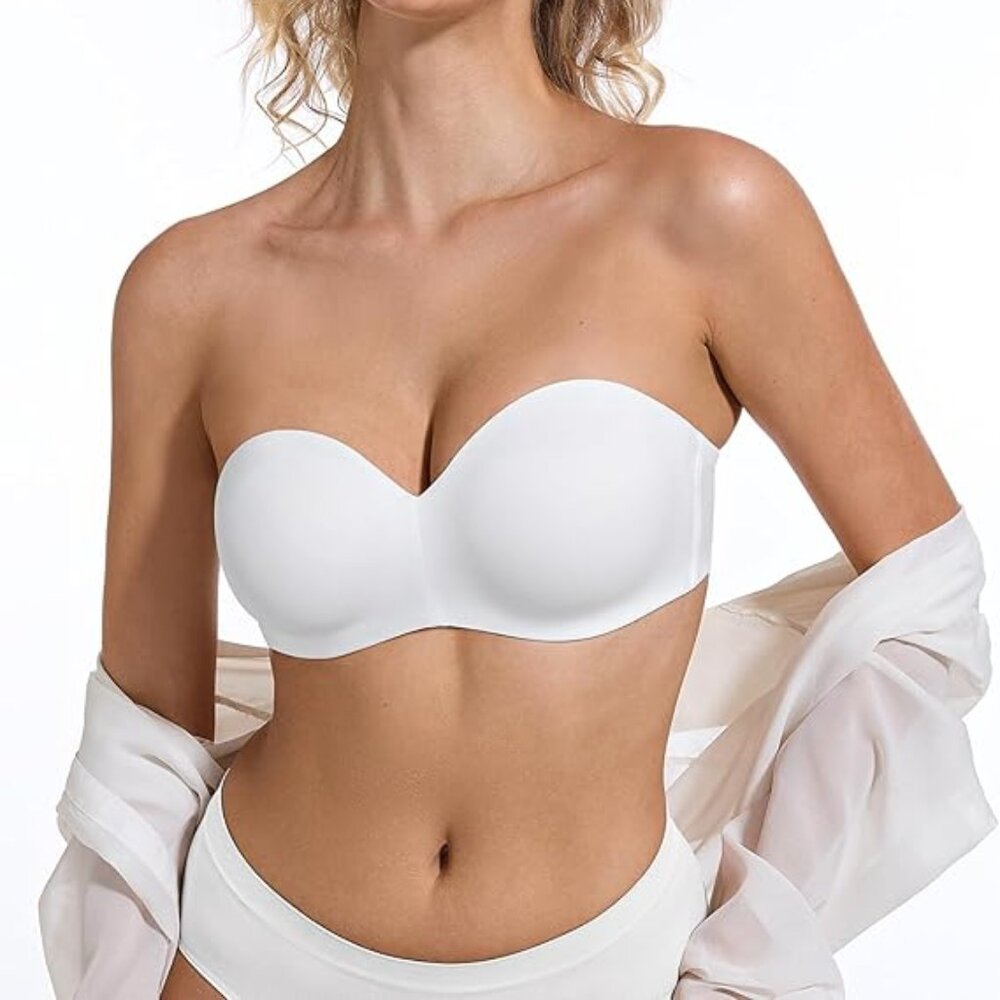 Strapless Seamless Multiway Bra Unlined Underwire Support - Size: 44C